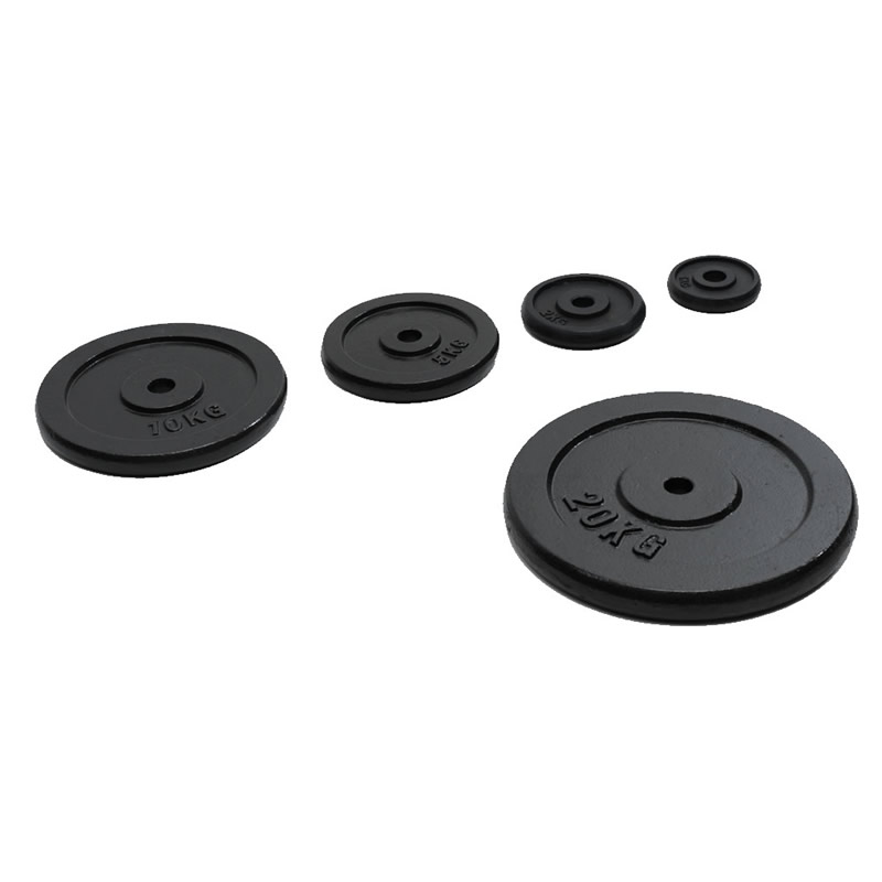 Disco Peso In Ghisa 20kg - Per Bilancieri E Manubri, Diametro 25mm, Allenamento Fitness E Forza - Foto 9